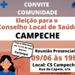 CONSELHO de Saúde do Campeche elege nova diretoria no dia 09/06